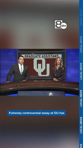 A graduate teaching assistant at the University of Oklahoma who gave a student a zero on an essay will "no longer have instructional duties at the University". Read more here: https://bit.ly/4przCxX | NewsChannel 8 - Tulsa