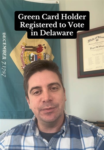 Here is the revised Green Card Holder Registered to Vote in Delaware post with that paragraph rewritten exactly as you requested, keeping the tone factual and clear. ⸻ Green Card Holder Registered to Vote in Delaware Recently, a resident in our district reached out to me confused and concerned about a letter she received from the Delaware Department of Elections stating that she had been registered to vote. She is a legal resident of the United States. She is a green card holder. But she is not 