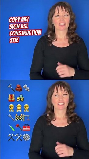 🏗️ Learn ASL, sign CONSTRUCTION SITE
