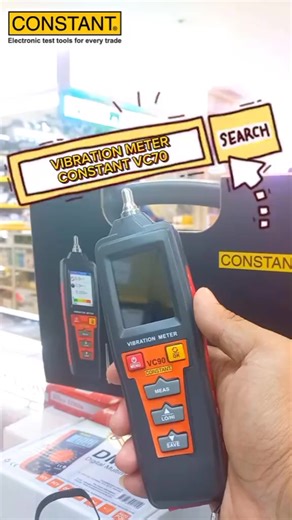 Constant VC90 Vibration meter Smart Vibration Meter atau alat ukur getaran pintar yang digunakan untuk mengukur getaran, percepatan, kecepatan, dan perpindahan pada berbagai jenis mesin seperti HVAC, motor, mesin, dan generator. Alat ini menggunakan teknologi piezoelectric ceramic accelerometer untuk pengukuran yang akurat dan memiliki memori untuk menyimpan hingga 500 data pengukuran. #fyppppppppppppppppppppppp #foryou #fpyシ #digitalinsulationtester #insulationtester #alatukur #alatukurdigital 