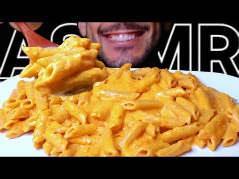 ASMR PENNE PESTO CALABRESE PASTA (EATING SOUNDS) NO TALKING MUKBANG