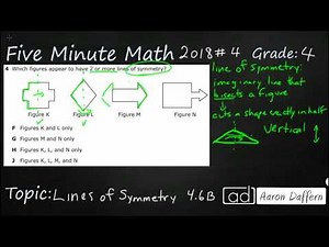 4th Grade STAAR Practice Lines of Symmetry (4.6B - #3)