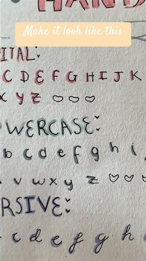 Cute handwriting ☺️