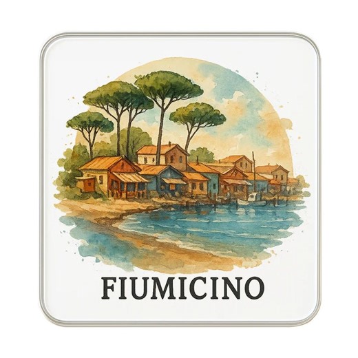 Fiumicino, Italy Fridge Magnet: Cute Large Handmade Travel Souvenir Gift - Etsy
