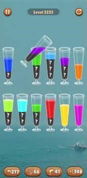 Water color sort level 3235 #androidgameplay #watersortpuzzle #shorts