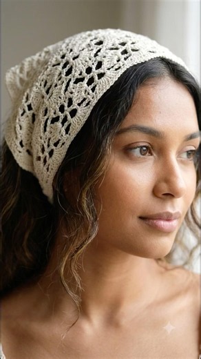 super cute crochet bandanna
