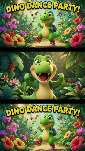 Tap Tap Tap Go The Dino's Feet! 🦖 #Shorts #kidssongs