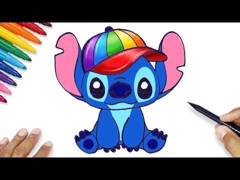 STITCH DRAWING STEP BY STEP
