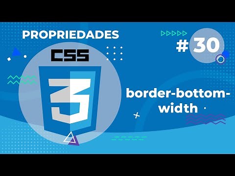 Border Bottom Width, Propriedade CSS 3