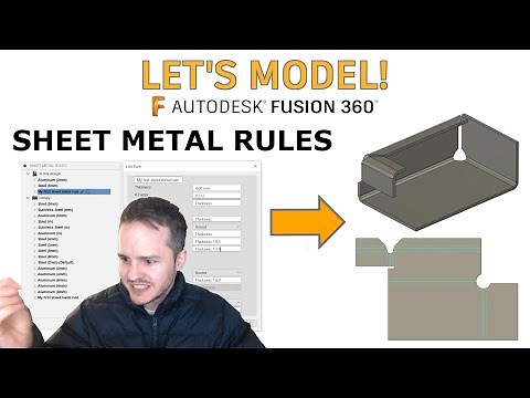 Sheet Metal Rules in Autodesk Fusion 360
