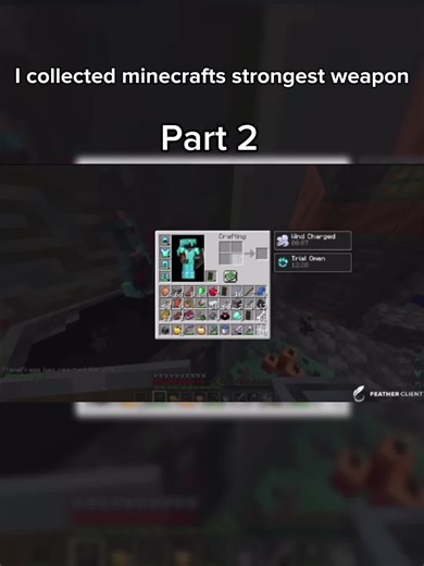 I collected minecrafts strongest weapon by flamefrags #flamefrags #minecraft #clip #unstable #smp
