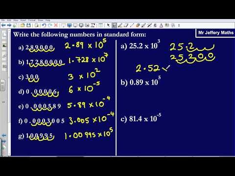Standard Form 3 (Edexcel GCSE Maths)