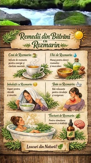 Rozmarinul - remedii din batrani 💚 #plants #imunitate #remedy #garden #reels