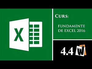 Curs Fundamente de Excel 2016, cap. 4.4 - Funcții logice