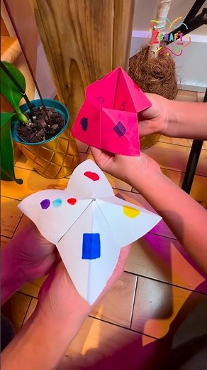 Easy Origami: DIY Paper Fortune Teller Tutorial 📝✨ #diy #craft #funcraftkidos #craftyfun
