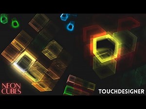 Audioreactive neon cubes - TOUCHDESIGNER project file