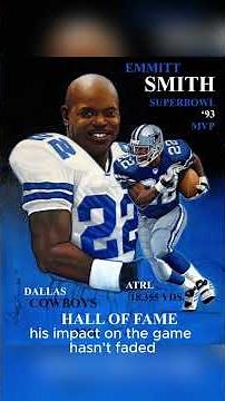 Breaking NFL Records: Emmitt Smith’s Journey-#emmittsmith, #nflgreats, #rushingking,#footballlegend