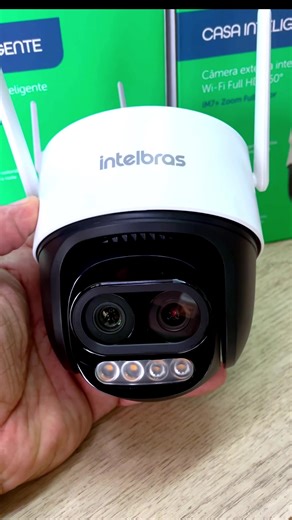 Super câmera 360° de segurança externa Dual Lente IP WI-FI iM7 Zoom Full Color da intelbras