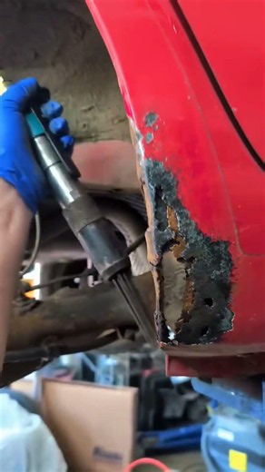 Fixing a Rusted Car Body #carmaintenance #automobile #carrestorationproject