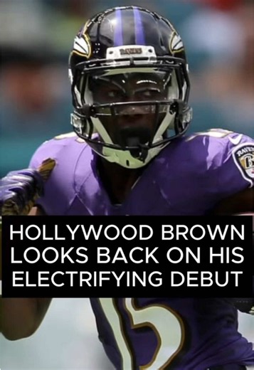A Hollywood welcome. Sat down with Hollywood Brown earlier this year at Radio Row and we reminisced over his first NFL game. The Former Ravens WR took on the Dolphins and Hollywood went off for 4 catches, 147 yards and 2 touchdowns. May or may not happen again, but that Lamar/Hollywood TD connection was always fun to see. Ryan Ripken Show is live weekdays beginning at 3 PM ET on YouTube, X and FB. You can listen on Spotify, Apple or wherever you get your podcasts. #ryanripkenshow #reels #ravens 