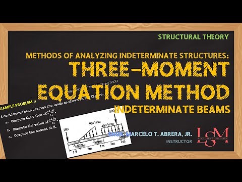 (5/6) Three Moment Equation Method for Indeterminate Beams | Structural Theory