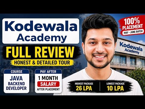 10 - 26 LPA JOB from a Java Course | Year Gap Students| Kodewala Academy #course