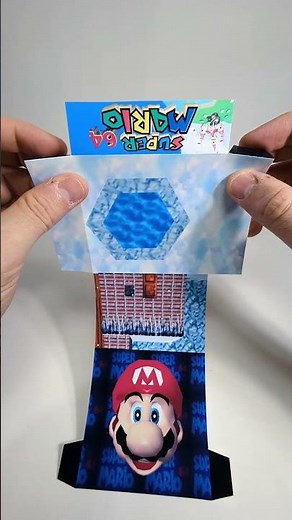 Super Mario 64 Papercraft Art