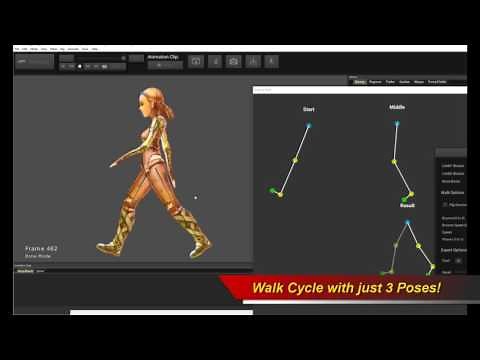 Creature Deep AI Walk - Automated Human Walk Cycles using Deep Learning!