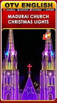 St Mary's Cathedral Church Decorated For Christmas In Madurai