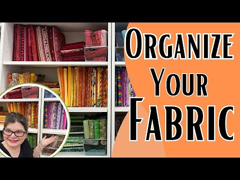 Quilt Fabric Organization || Transform Your Quilitng Fabric Stash Into A Perfect System!
