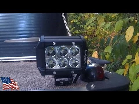 Installing Docking Lights on our Qwest Pontoon Boat.