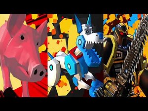 Crazy pig simulator 3d, robot dog city simulator 3d, robot hero city simulator 3d level music