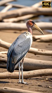 Action-first: within the opening two beats you’ll hear the signature low, guttural grunts that make this Ciconiidae singing both eerie and oddly musical — the deep, chesty exhalations are punctuated by a sharp bill-clack that punctuates each breath. As a reviewer I’ll say up front: this audio profile is unusual for storks — the grunts sit in the low frequency band, giving the recording a physical sense of mass and presence; in headphones the bill clatter reads like percussion. The soundscape her