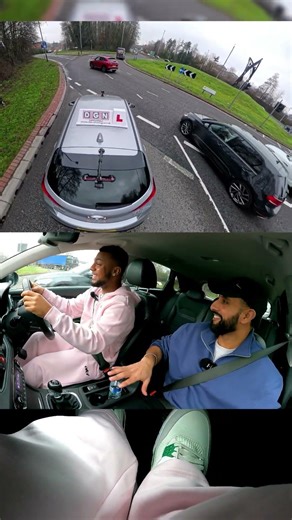 FIRST TIME ON A ROUNDABOUT #driving #roundabout