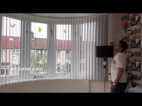 Curved Vertical Blinds -H&F Curtains & Blinds