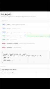 RAG VectorDB Demo Application | #computersecurity #cybersecurity #hacking #llm #ai #tokens