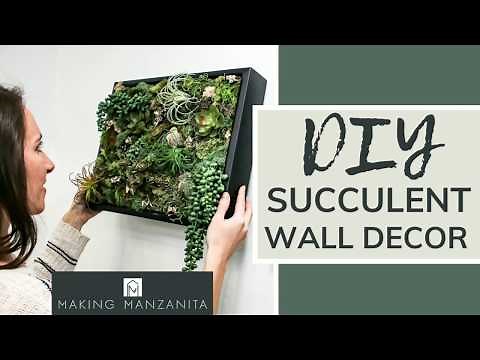 DIY Succulent Wall Decor | EASY CRAFT PROJECT