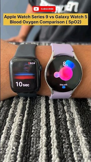 Apple Watch Series 9 Vs Samsung Galaxy Watch 5 SpO2(Blood Oxygen) Comparison #wearabletech