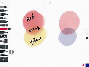 Mixing and blending colors in sketches school