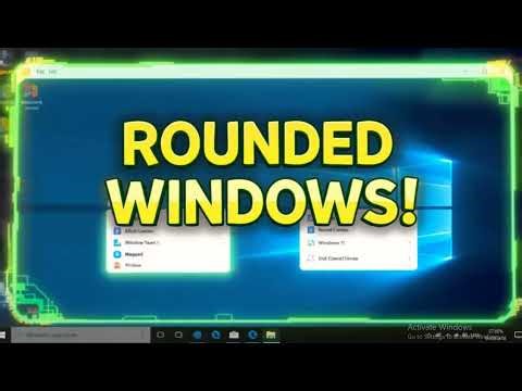How to get rounded window corners officially in Windows 1
