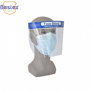 [Hot Item] Factory Direct Sales High Quality Adjustable Eye Protective Full Face Disposable Plastic Anti-Fog Faceshield