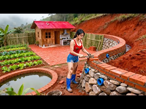 TIMELAPSE - Building Stability in the Wild: Anti-Erosion Columns & Camp Repairs | Vy DIY Build