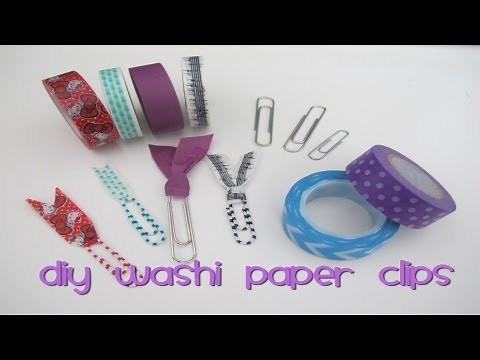 DIY Washi Paper Clips