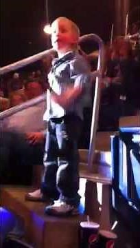 Little boy dancing at the Rascal Flatts concert!