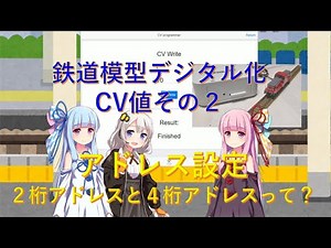 初めての鉄道模型デジタル化！07 CV値その２ アドレス設定、２桁アドレスと４桁アドレスって？