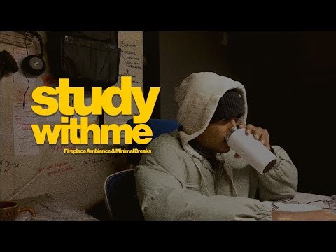 [DAY 1] Study With Me – 8 Hours Deep Focus | 90/10 Pomodoro – Fireplace Study Session (No Music)