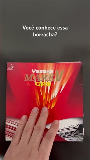 A emblemática borracha da Yasaka, Mark V! #tabletennis #tenisdemesa #yasaka