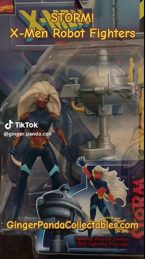 Toy Biz 1997 Robot Fighter Collection! Storm with both her cuts! These retailed for $6.99 at KB Toy Stores back in the 90's. Today toys......$20-$30! Slowly posting our inventory and what we will be selling on GingerPandacollectables.com