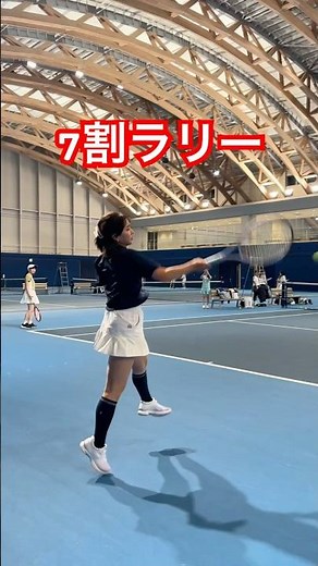 7割ラリー #宇野真彩 #テニス女子 #テニス