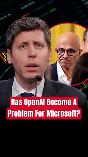 Is OpenAI becoming a drag on Microsoft? 🤔📉 The relationship between Microsoft and OpenAI no longer feels like the honeymoon phase investors once celebrated. What was initially viewed as a masterstroke partnership that would cement Microsoft’s dominance in AI is now being questioned as competition shifts and Google appears to be taking the lead. A big part of Microsoft’s valuation optimism was tied to OpenAI staying firmly ahead of the pack. With that narrative weakening, investors are starting